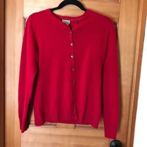 Cashmere L.L. Bean Button down/Cardigan